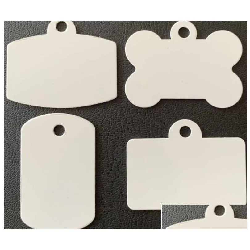 DIY Double Sided Square Sublimation Dog Tags White Aluminium, Mix Style,  Drop Delivery Ideal For Home And Garden Use From Fyzsstore, $0.72